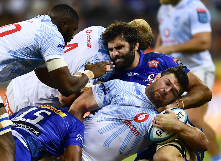 Marco van Staden of the Bulls during the United Rugby Championship match against the Stormers at Cape Town Stadium on Saturday night.