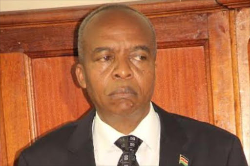 A file photo of former Transport Cabinet Secretary Michael Kamau at the Milimani law courts.