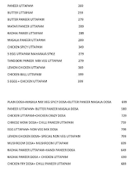 Madras Cafe-South Indian Hygiene menu 3