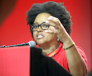 Mandisa Mashego, EFF Gauteng chairperson, during her party's second national conference at  Nasrec, Johannesburg.