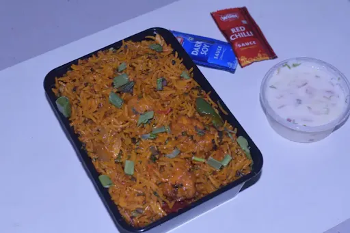 Chicken 65 Biryani + Chicken Tikka Biryani