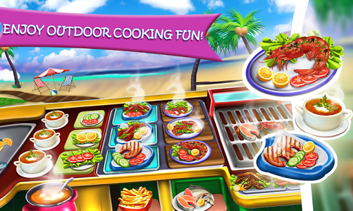 Code Triche Crazy Kitchen Seafood Restaurant Chef Cooking Game APK MOD 1