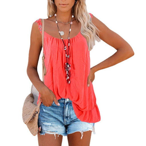 Title 6, Womens Sling Solid Color Double Layer Stitchin...