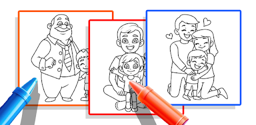 Family Love Coloring Book