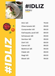 Idliz menu 3