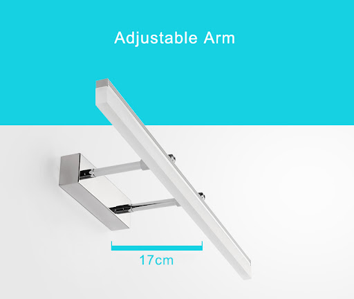 Title 5, Miroir LED avec lampe frontale rétractable et r...