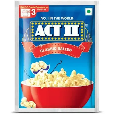 Act Ii Instant Popcorn - Classic Salted, Hot, Fresh & Delicious - 40 gm