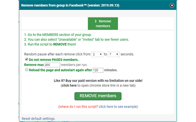 Remove members from group for Facebook™ Preview image 1