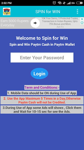 Spin Cash Login