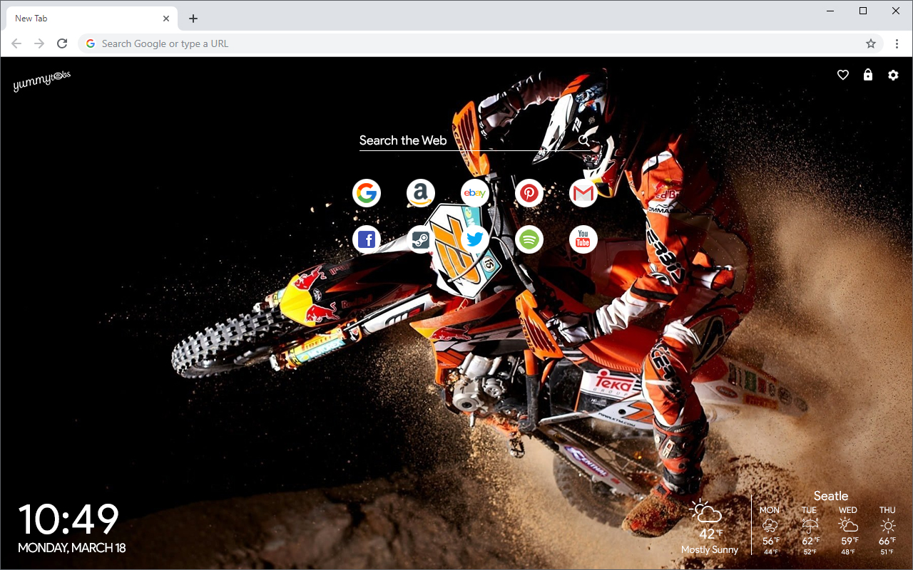 Motocross HD Wallpapers New Tab Preview image 3