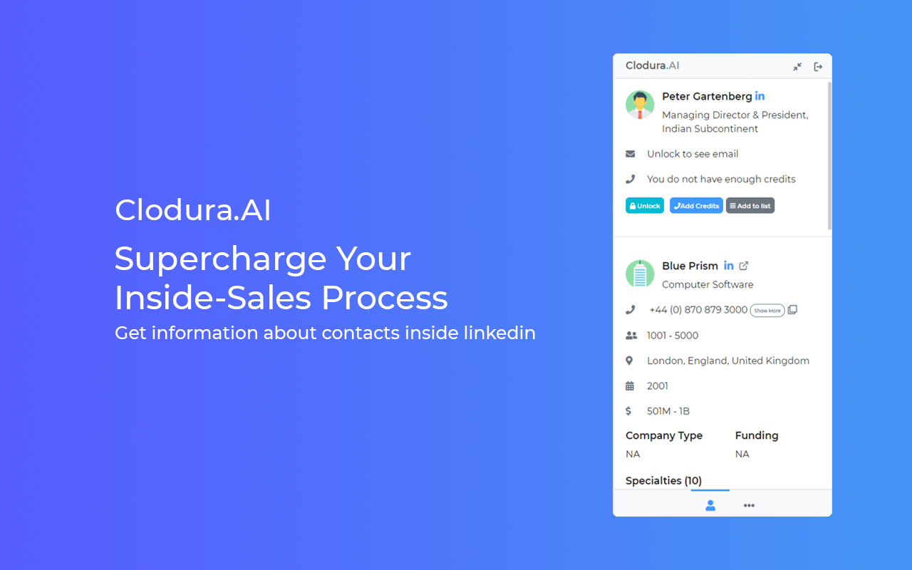 Clodura.AI - Free Email & Direct-Dial Finder Preview image 3