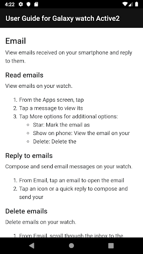 Screenshot Guide for Galaxy Watch Active