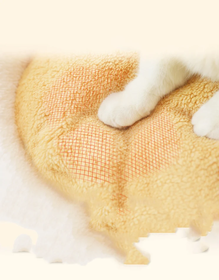 Closed cat litter bed for deep, warm sleep with a net design. Summer pet supplies. Provides a cozy and comfortable sleep