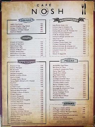 Cafe Nosh menu 1