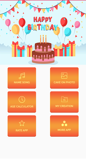 Birthday Song With Name, Age Calculator,Photo Cake