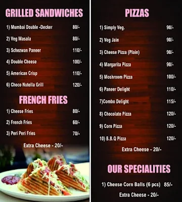 Sandwich House menu 