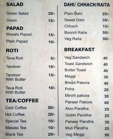 Apna Adda Cafe And Restro menu 