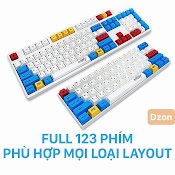 Keycap Gundam Original Nhựa Pbt Cao Cấp, Profile Oem, In Dye Sub 123 Nút Cho Bàn Phím Cơ