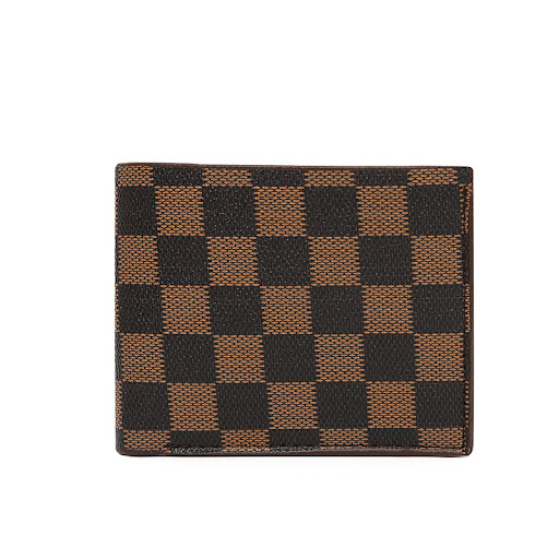 Title 3, New Plaid Mens Card Bag with Fashion Personality