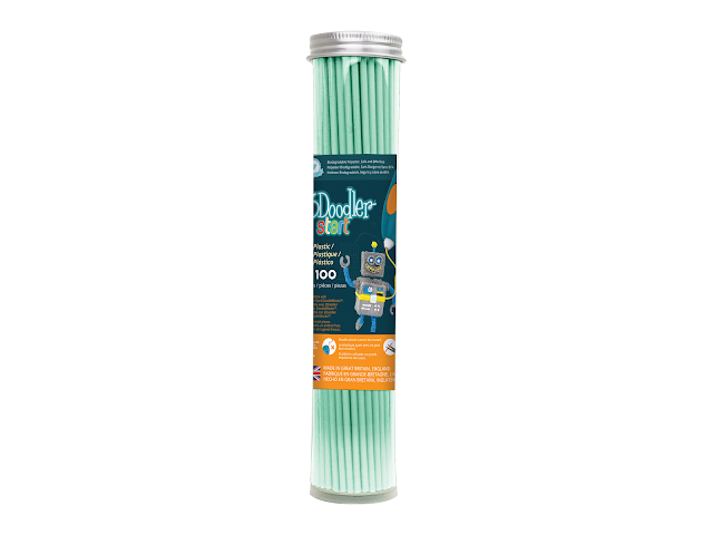 3Doodler Start Eco-Plastic - 100 Strand Tube - Aqua Mint