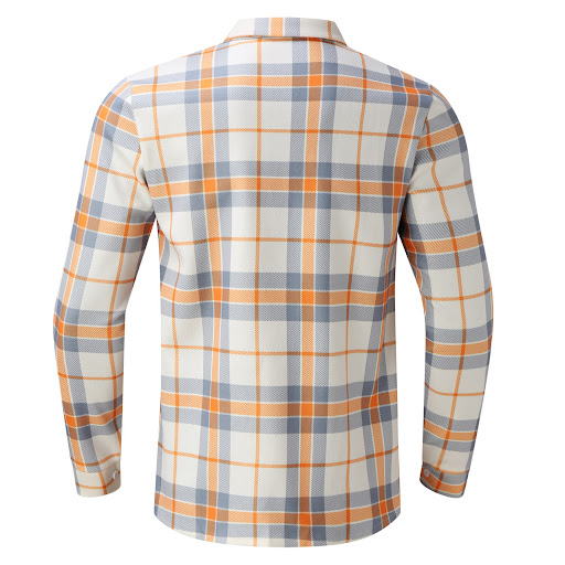 Title 12, Mens single-breasted plaid shirt, perfect for ...