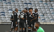 Fortune Makaringe celebrates with his Orlando Pirates after scoring his third DStv Premiership goal. 