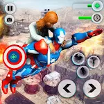 Cover Image of Download Flying Robot Captain Superhero Games City Survival 2 APK