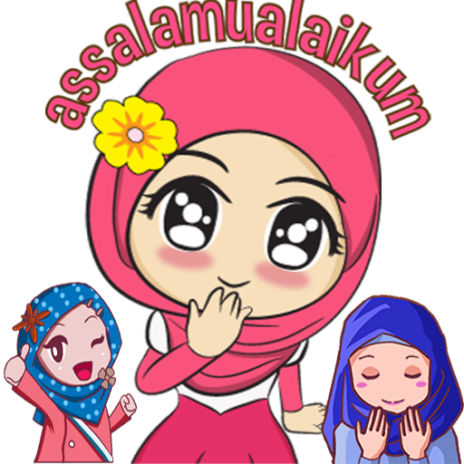 Status Whatsapp Gambar Kartun Lucu Muslimah 