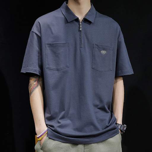 Title 5, Mens Loose Cotton Short-sleeved T-shirt Comfor...