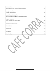 Corra menu 4