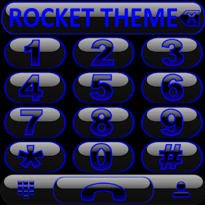 Theme Glow Blue Rocketdial