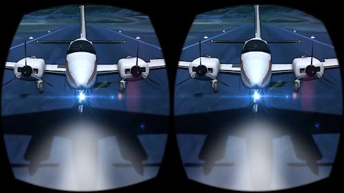 Android application VR Airplane Flight Simulator screenshort