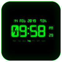 LED Digital Clock Live Wallpaper