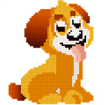 Cover Image of ดาวน์โหลด Dogs Color by Number - Pixel Art, Sandbox Coloring 2.3 APK