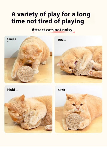 Title 5, Self-Relieving Stuffy Funny Cat Toy String Sisa...