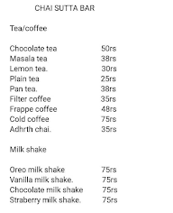 Chai Sutta Bar menu 1