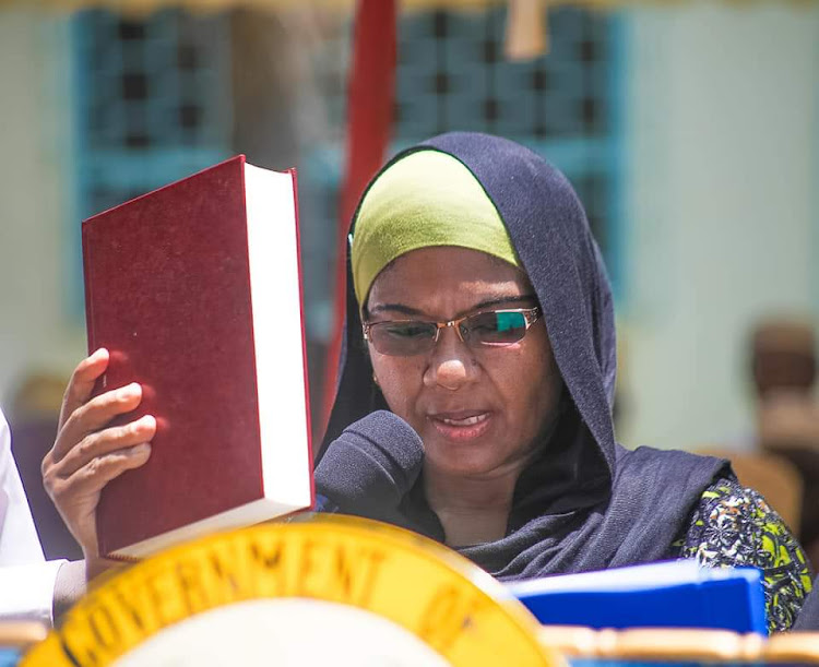 Faridah Salim sworn in as CEC roads, Transport and Public works.