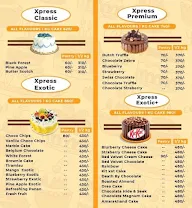 Cake Xpress menu 1