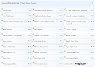 Mini Manek Chowk Food Court menu 1