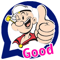 Popeye Cartoon Stickers Whats Up Stickers app