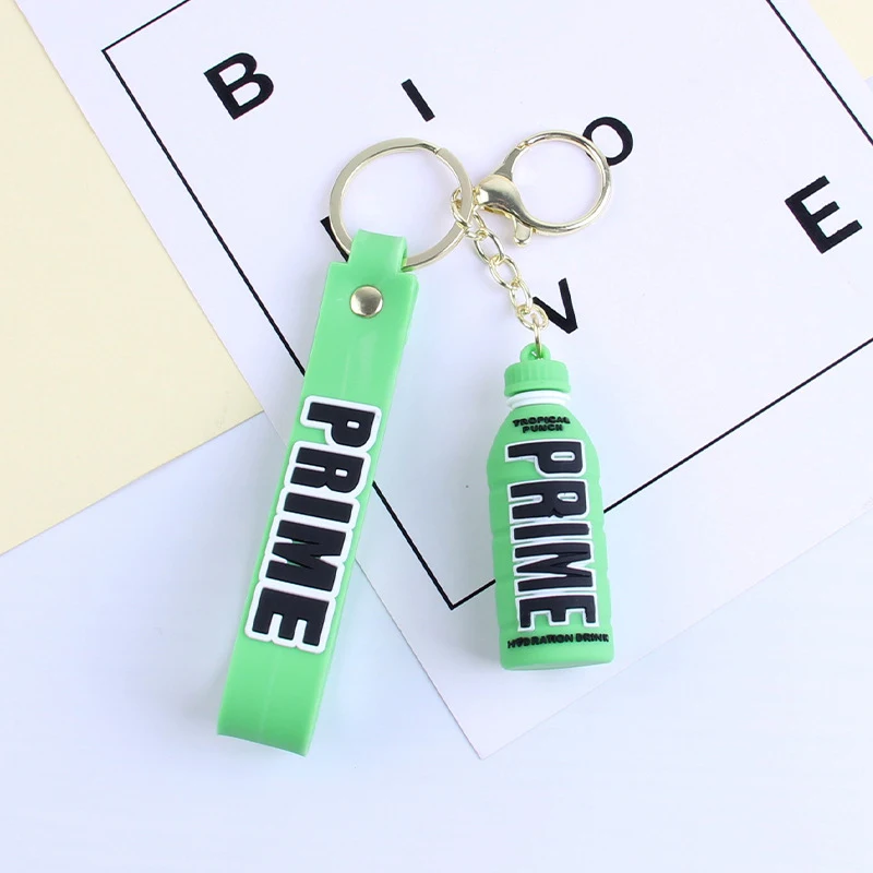 Cartoon Leuke Letters Stereo Fles Sleutelhanger Poppenhanger, een charmant cadeau, ideaal als accessoire voor tassen en sleutels