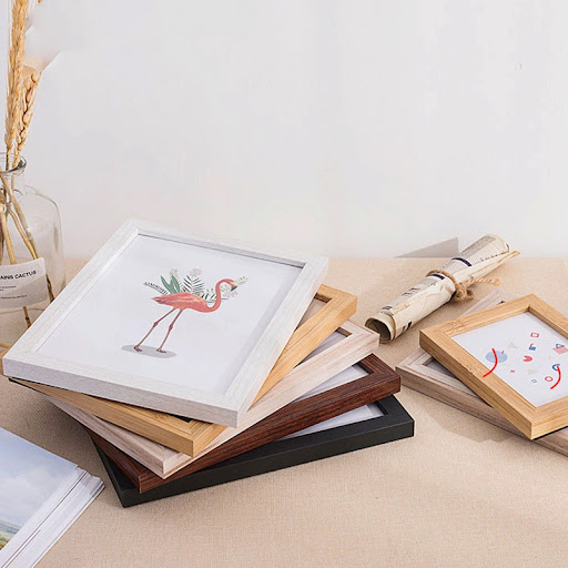 Title 6, Simple Wooden Photo Frame Set for Wall Pictures...