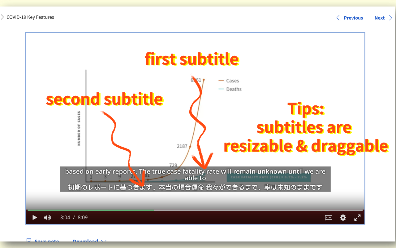 Coursera Dual Subtitles - Subtitle Translator Preview image 2