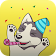 Husky Emoji Animated Sticker for Messenger icon