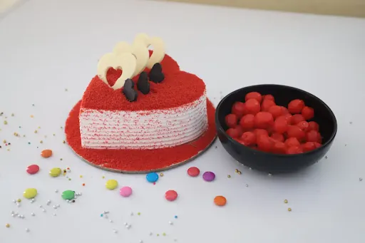 Red Velvet Cake Heart Shape Cake