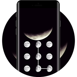 Download Space APP Lock Theme Moon Pin Lock Screen For PC Windows and Mac