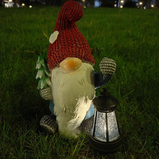 Title 21, Kerst sneeuwpop hars decoratieve landschapslamp...