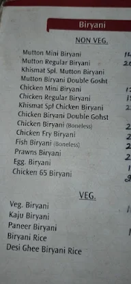 Khismat Restaurant menu 4