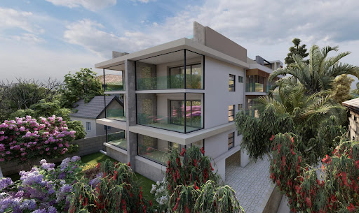 Appartement contemporain avec terrasse et piscine 1