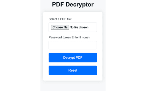 PDF Unlocker